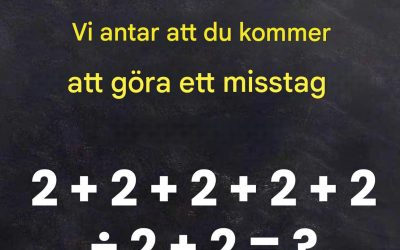 “99 % av alla människor har fel om detta – kan du lösa det?”