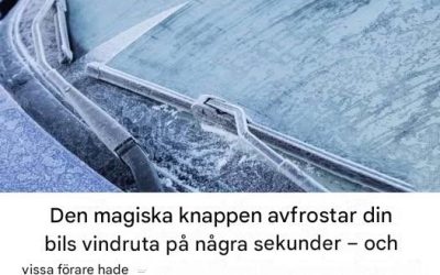 Magisk knapp avfrostar din vindruta på några sekunder