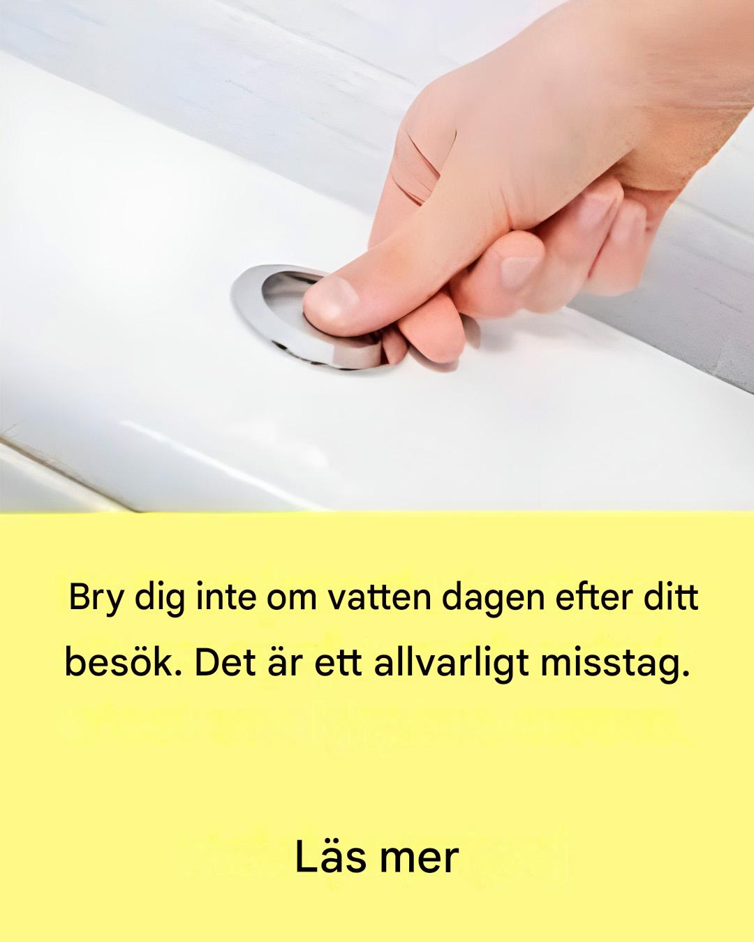 Varför är det så viktigt att inte spola toaletten efter varje urinering?