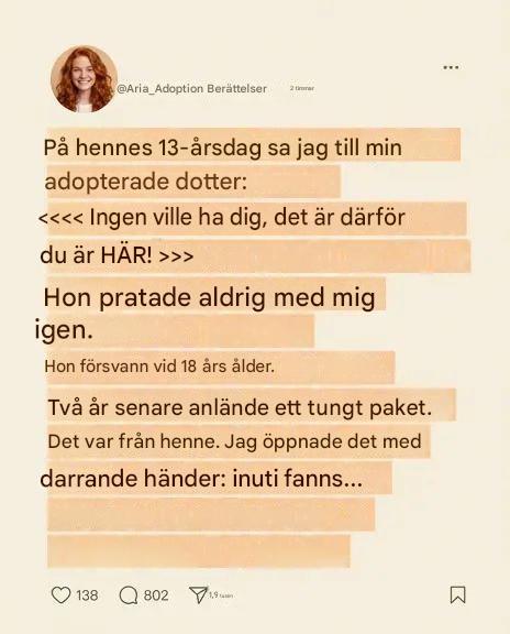 Min adopterade dotter försvann spårlöst – två år senare avslöjade paketet hon skickade mig min mans dolda hemlighet