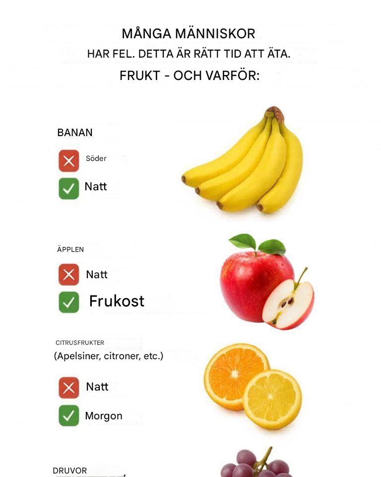 Det här är rätt tid att äta frukt och varför