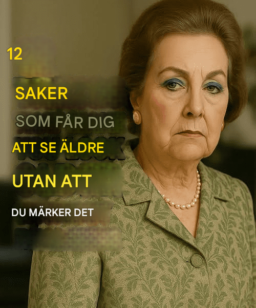 12 saker som får dig att se äldre ut utan att du vet om det (alla märker det!)