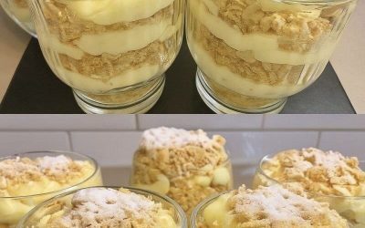 När jag känner mig lat gör jag alltid den här efterrätten. “Napoleon i glas”: du kommer att slicka dig om fingrarna. Uppäten på 2 minuter.