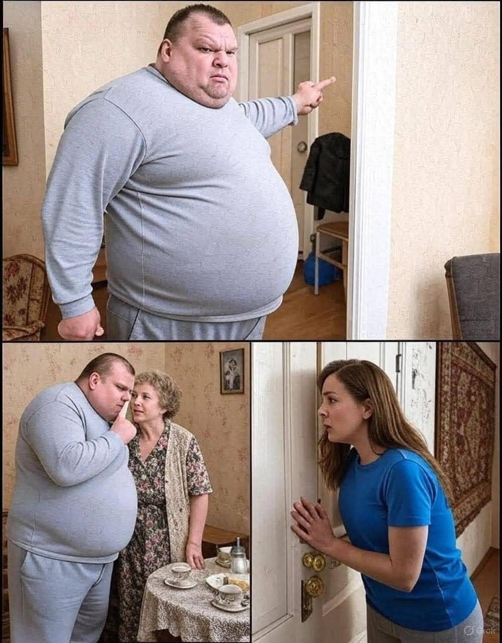 Jag bestämde mig för att kolla läget med min man och sa till honom: