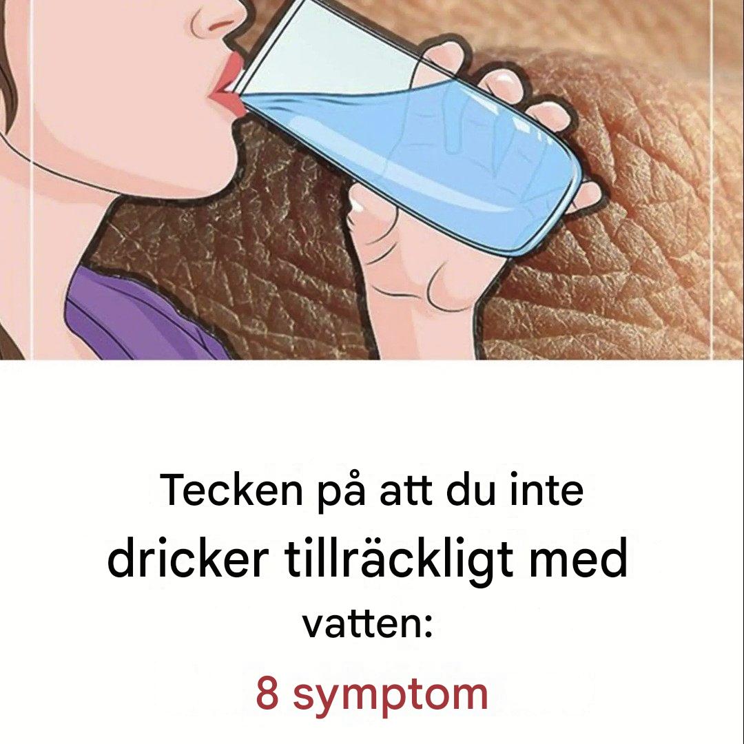 Vad händer med din kropp om du inte dricker tillräckligt med vatten?