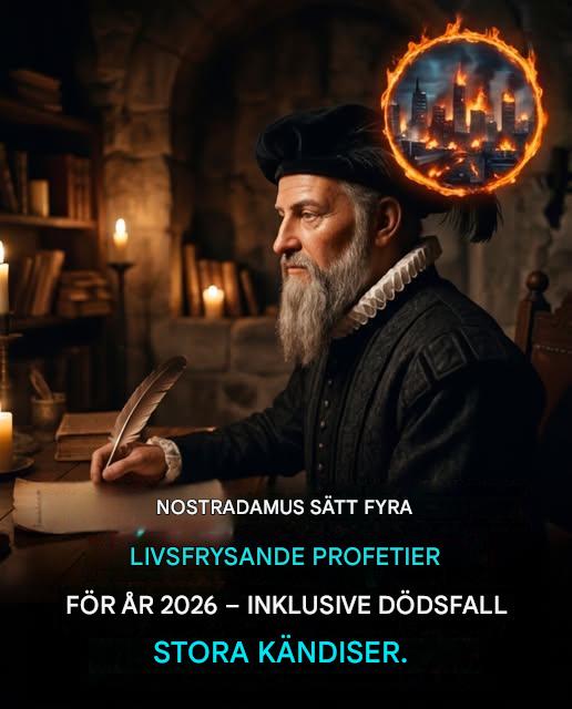 Nostradamus gjorde fyra skrämmande förutsägelser för 2026 – inklusive en kändis död