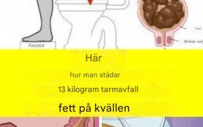 Lär dig hur du rengör din tarm från 15 kilo avfall på en natt