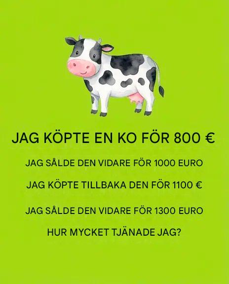Problem: Kor och antal Problem: Kor och antal