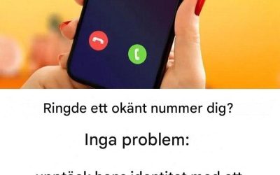 Ringde ett okänt nummer dig? Inga problem: upptäck dess identitet med ett enkelt knep