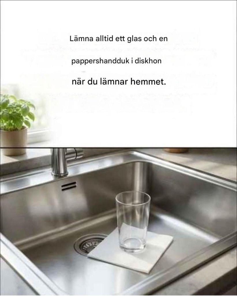 Glas-i-vasken-knepet: varför du borde göra det innan du lämnar huset. Glas-i-vasken-knepet: varför du borde göra det innan du lämnar huset.