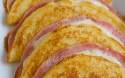 Ost- och skinkcrepes