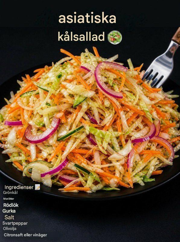 Krispig regnbågskålssallad