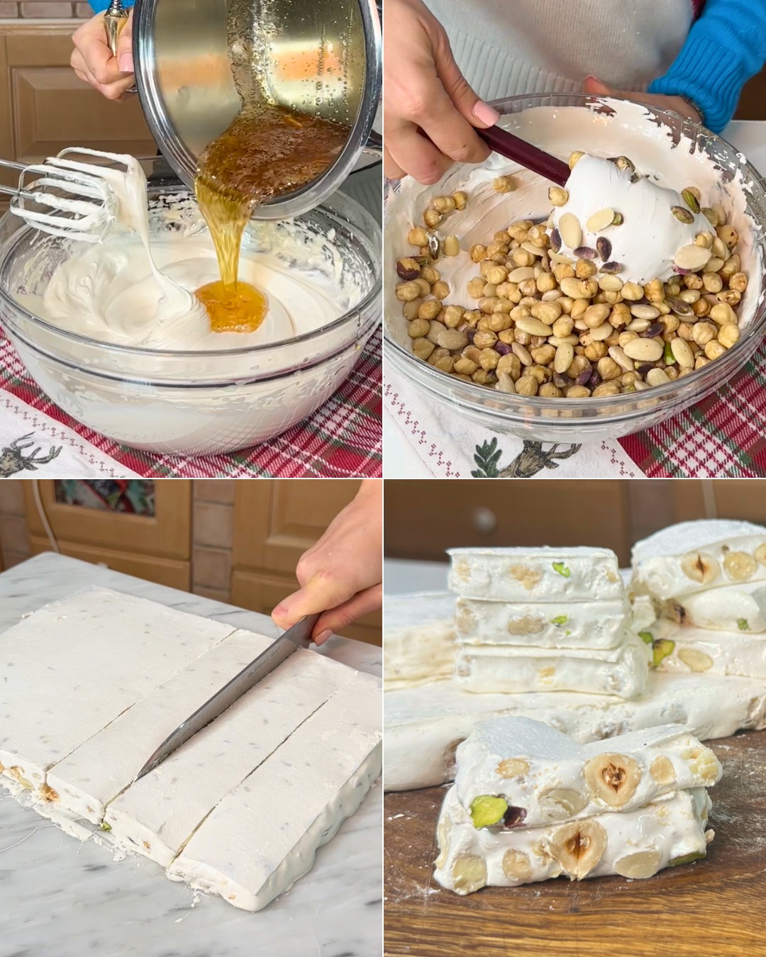 Hur man gör hemlagad Torrone (italiensk nougat)