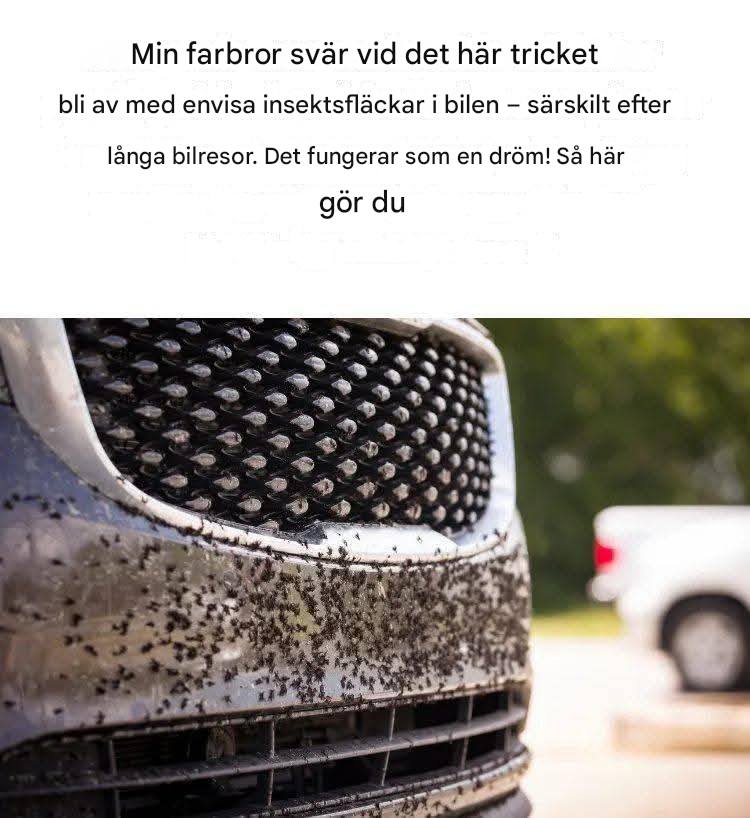 Så här tar du bort insektsrester från din bil på ett säkert sätt