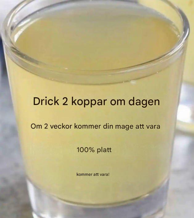 Fettförbrännande detoxdryck för en platt mage: morgon och kväll!