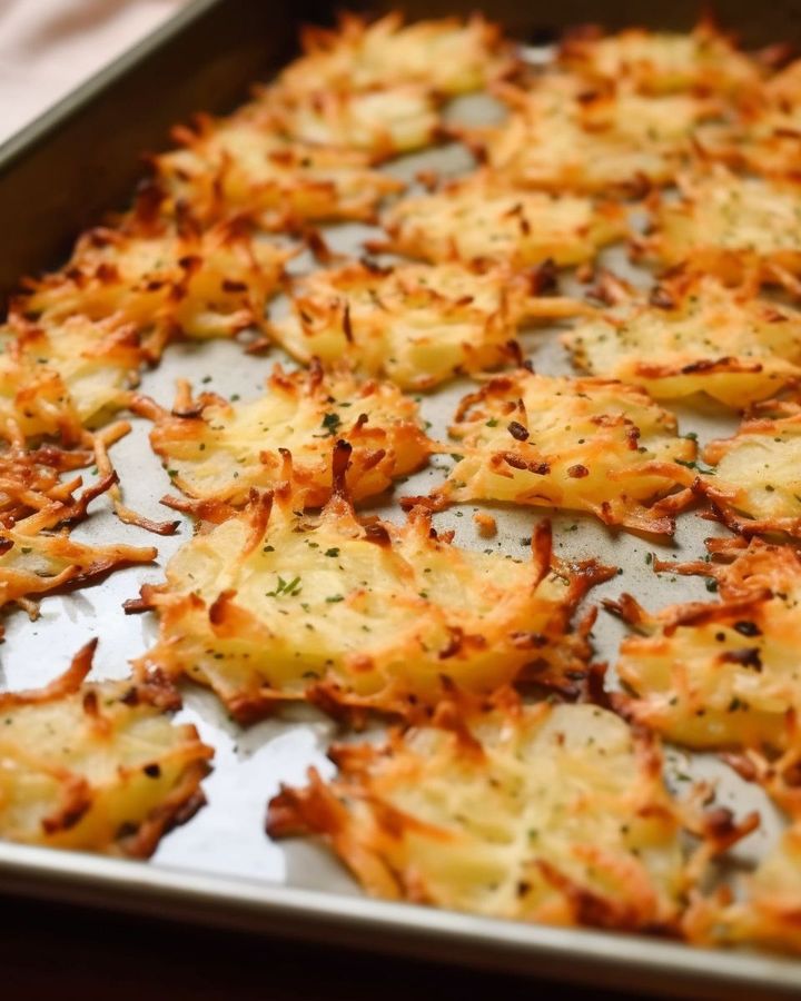 Plåtsplåtsrostade hash browns