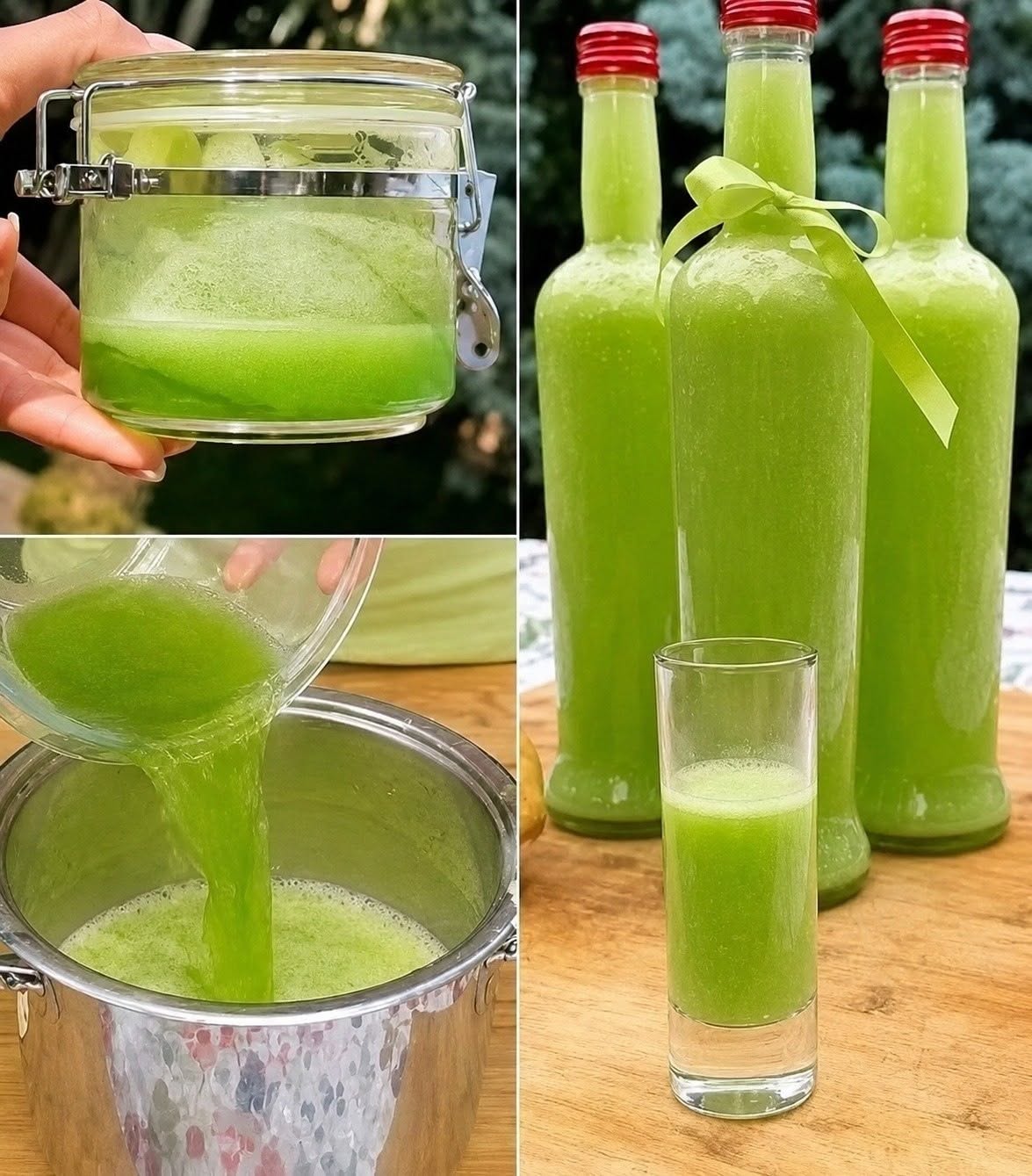 Recept på hemlagad grön äppeljuice