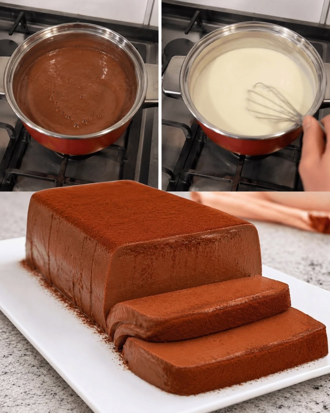 Signaturdessert med mörk choklad och tahitisk vanilj