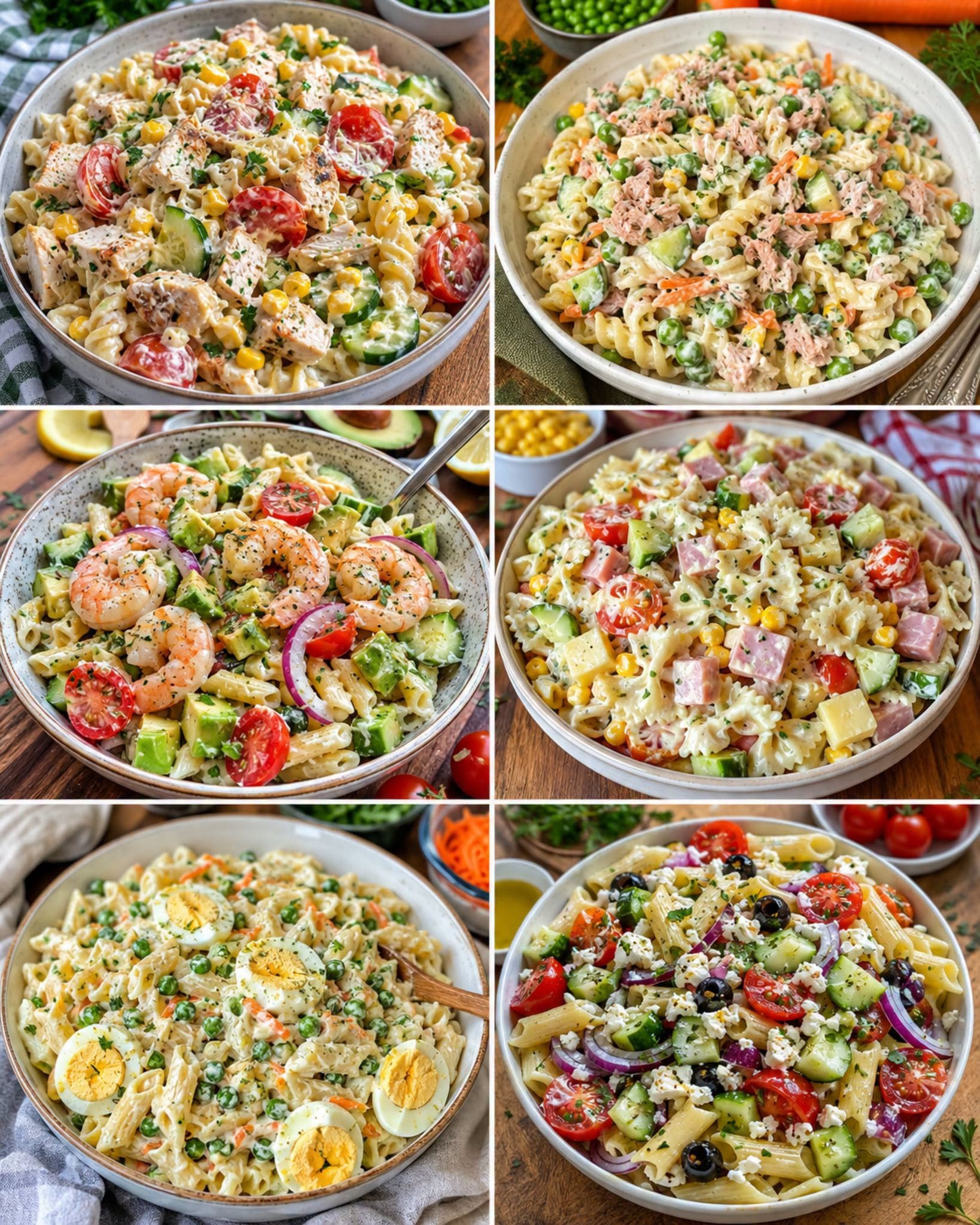 6 ENKLA RECEPT PÅ KALL PASTA SOM ÄR FRÄSCHA, KRÄMIGA OCH FULLA AV SMAK!