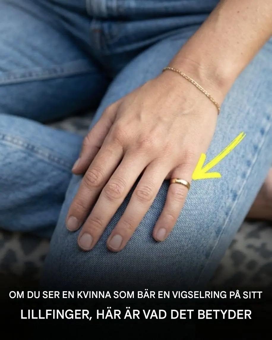 Om du ser en kvinna som bär en ring på lillfingret, så här är vad det betyder