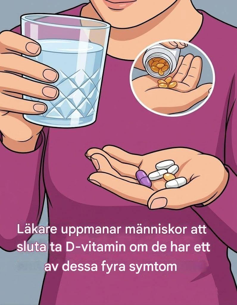 Viktig varning från läkare: Sluta ta D-vitamin omedelbart om du har dessa fyra symtom