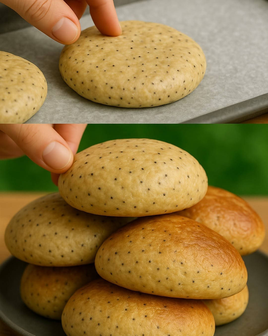 Mjuka vallmofrörullar