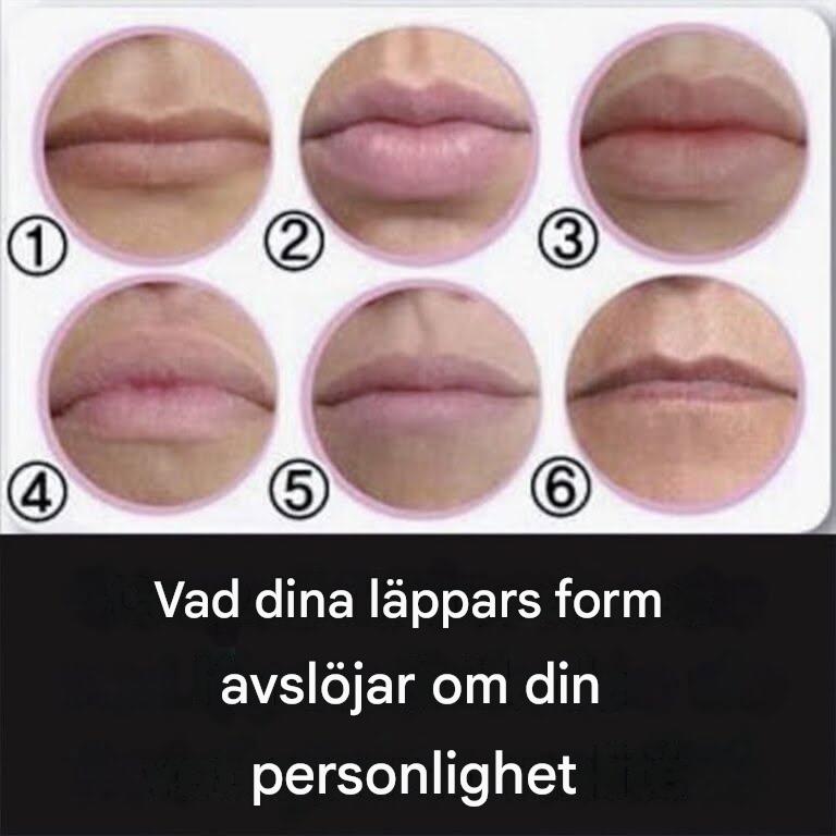 Vad dina läppars form avslöjar om din personlighet