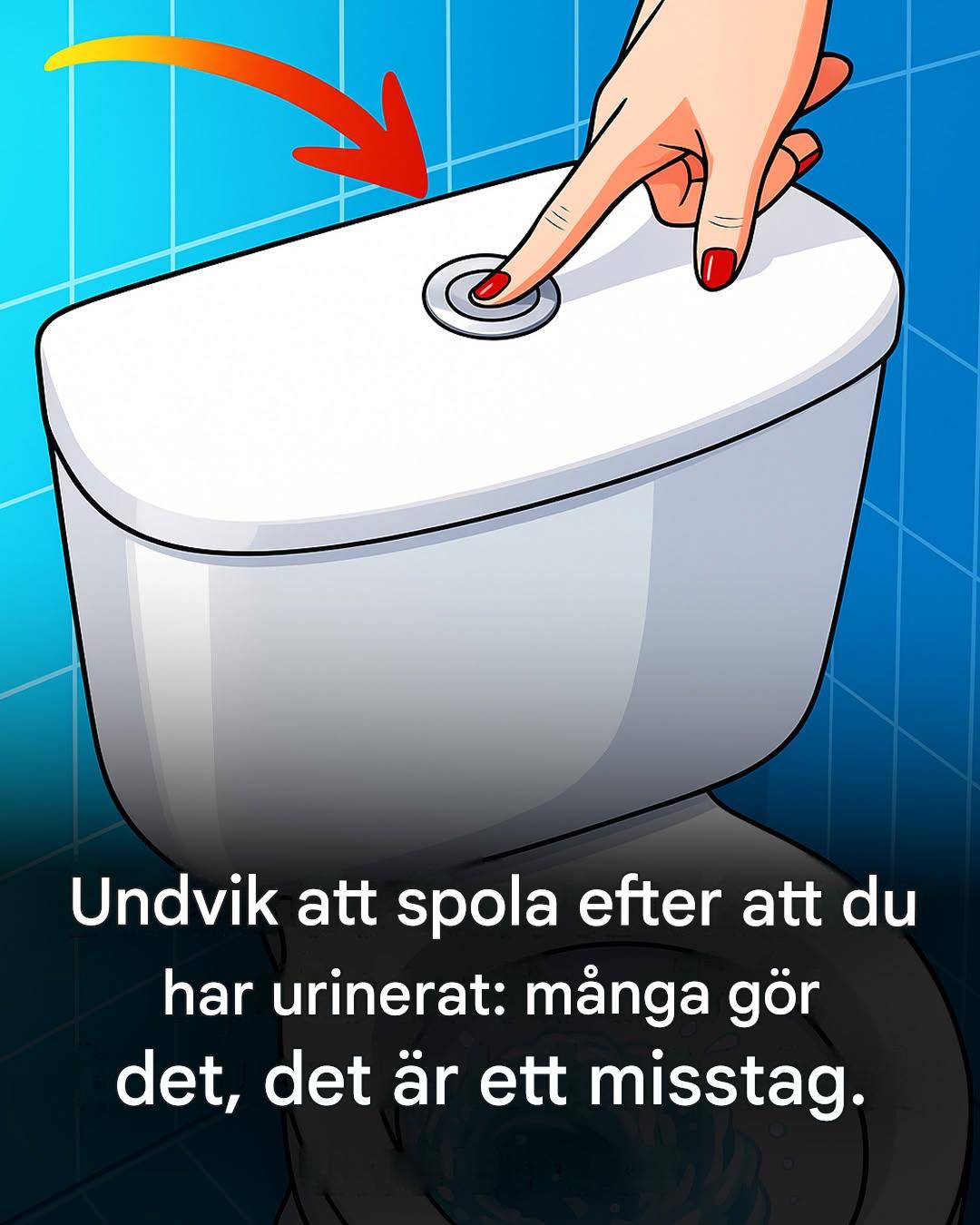 Toalettspolning: varför inte spola varje gång?