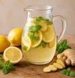Vatten, ingefära, mynta och citron: den uppfriskande drycken som läker och hjälper till med viktminskning.