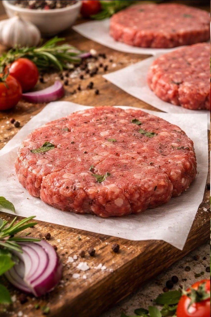 Mycket saftiga hamburgare