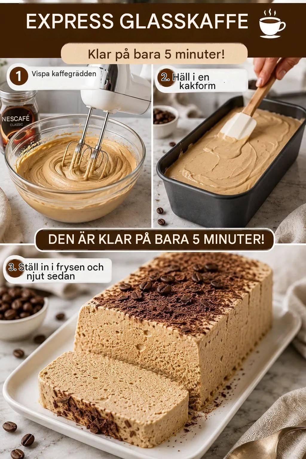 Hemgjord expresskaffeglass