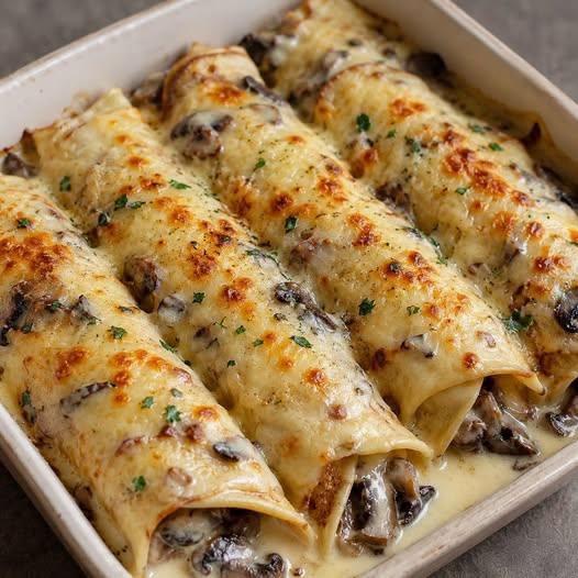 Gratängcrêpes i skogsstil