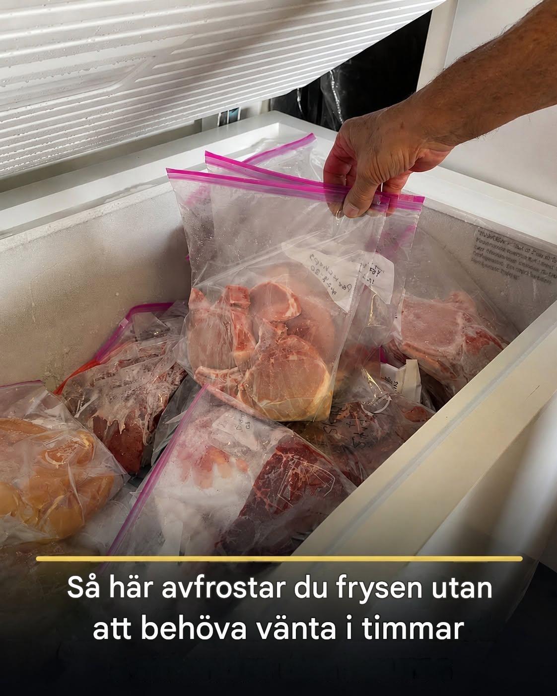 Så här avfrostar du frysen utan att behöva vänta i timmar.