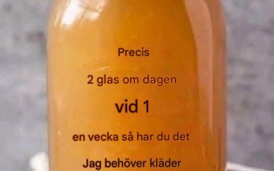 Drick bara 2 glas om dagen i en vecka så behöver du mindre kläder!