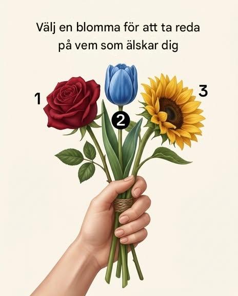 Välj en blomma och upptäck vem som älskar dig