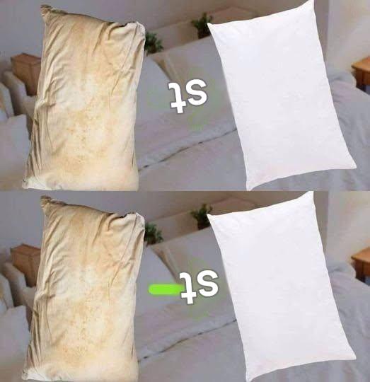 Så här rengör du smutsiga kuddar så att de förblir vita och luktar gott.