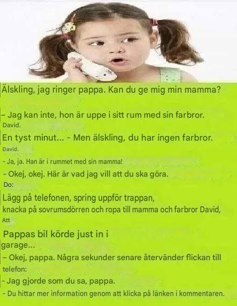 Dagens skämt: Mamma och farbror David