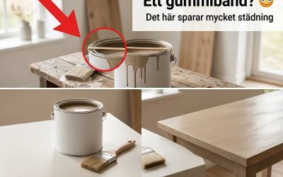 Varför sätter vissa ett gummiband runt färgburken?