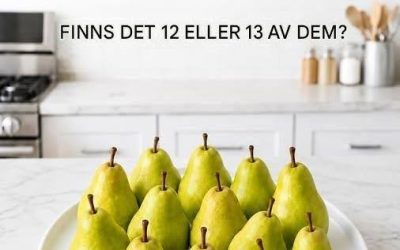 Syntest: Hur många päron ser du egentligen? 12 eller 13?