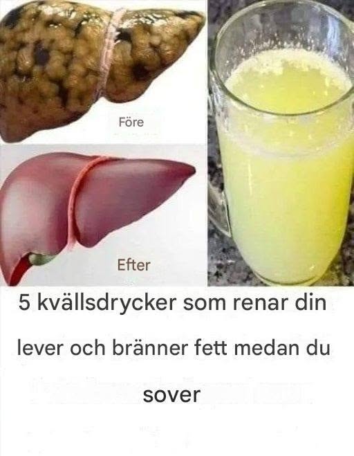 5 drycker att dricka före sänggåendet för att rena levern och bränna fett