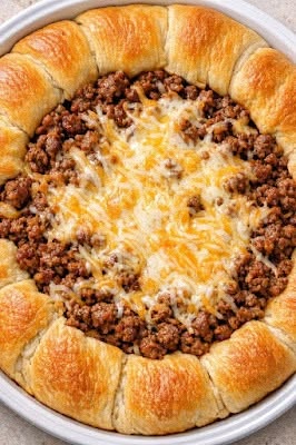 Ostig taco halvmånepaj