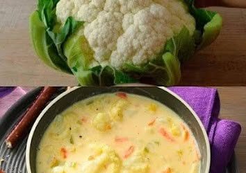 Krämig blomkålssoppa