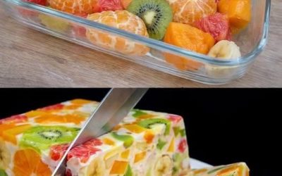 Bara mjölk och frukt – en utsökt dessert utan gelatin