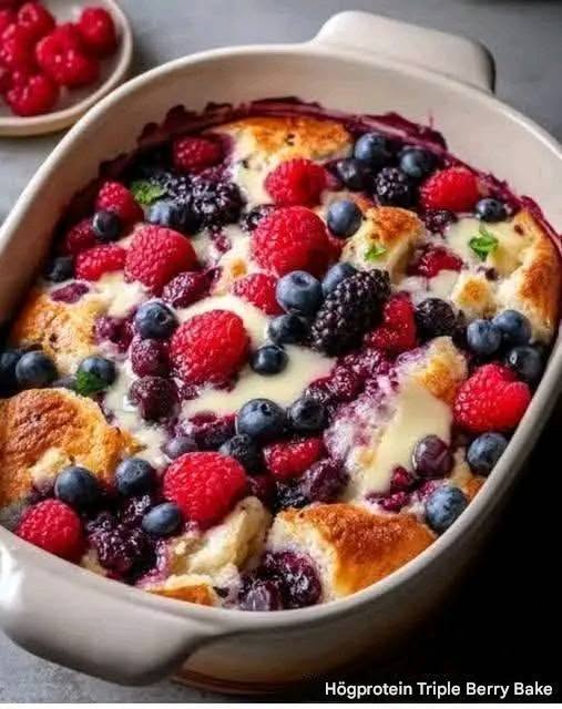 Högprotein trippel bärgratäng