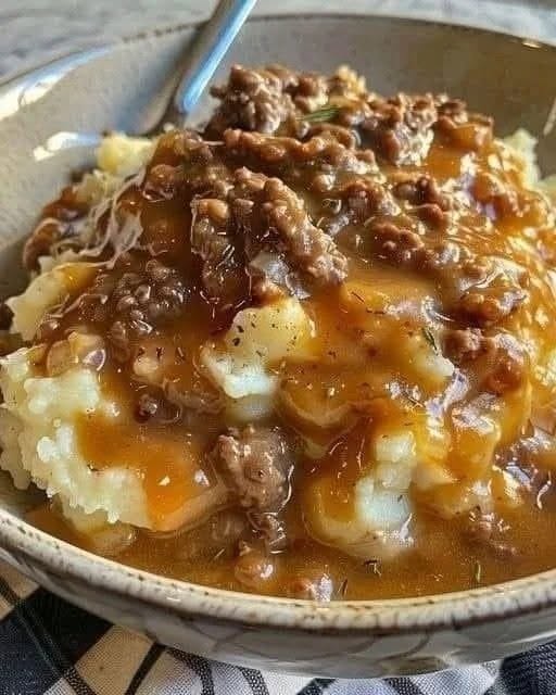 🍽️Nötfärs- och potatismosgryta (som Shepherd’s Pie)