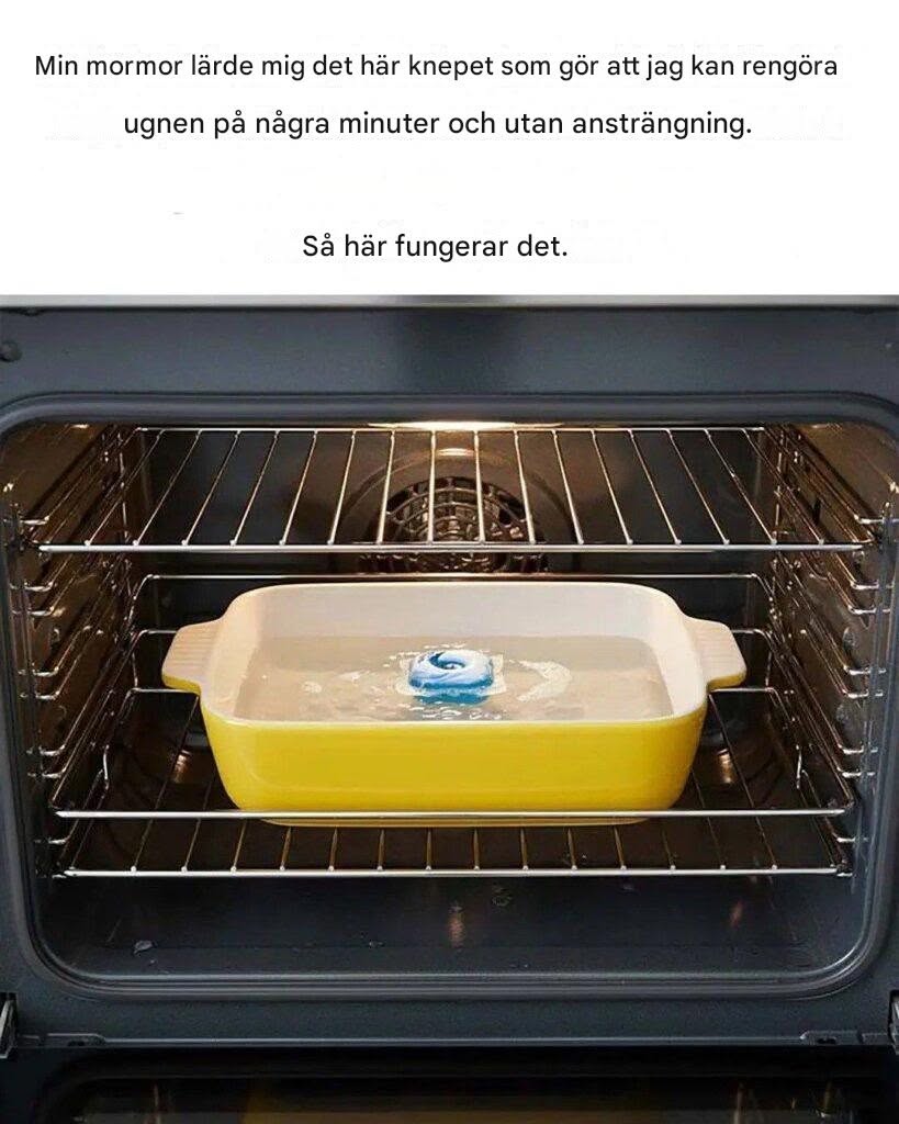 Här är en enkel och traditionell metod för att rengöra din ugn.