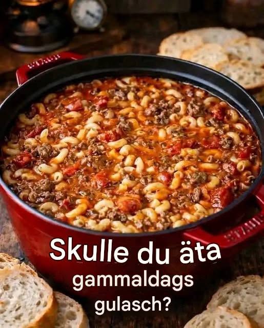 Gammaldags amerikansk gulasch