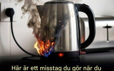 Detta är ett misstag som alla gör när de använder en vattenkokare.