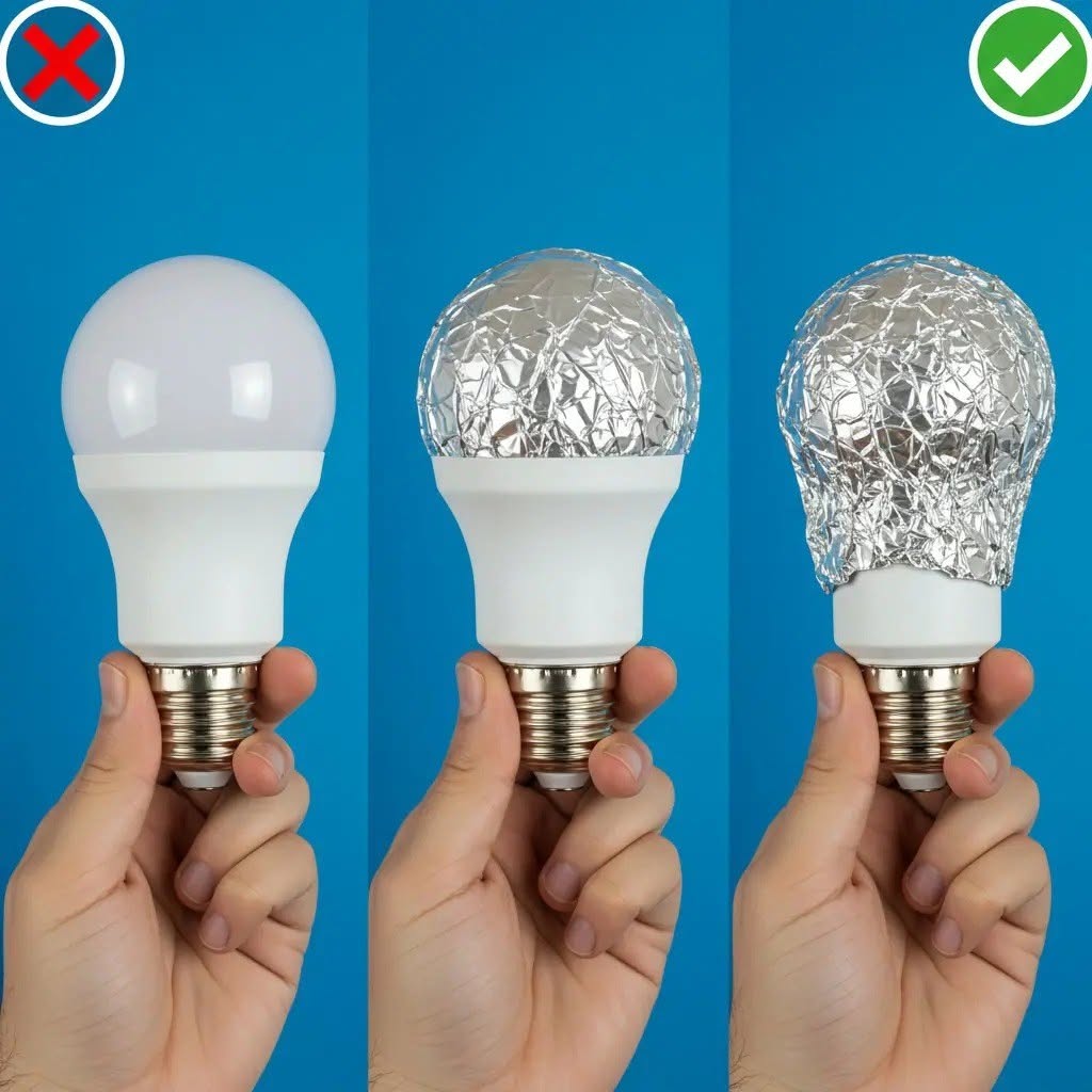 Slå in din glödlampa i aluminiumfolie och se vad som händer