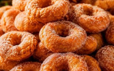 Fluffiga hemlagade friterade munkar med citronsmak